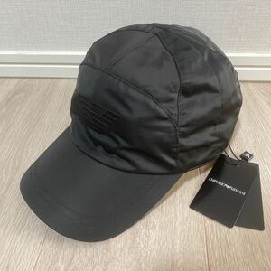 ★新品未使用★EMPORIO ARMANI(エンポリオアルマーニ)/ベースボールキャップ/2WAY/ハット/ブラック×イエロー/62753 0P575