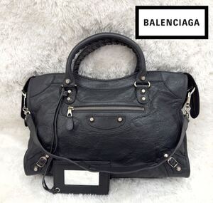 ☆未使用級☆BALENCIAGA バレンシアガ ジャイアントシティ バッグ 2way ハンドバッグ ショルダーバッグ 