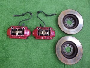 242109 H28年 アルファロメオ ジュリエッタ(940181) クアドリフォリオ ヴェルデ brembo/ブレンボ キャリパー・ローター フロント左右セット