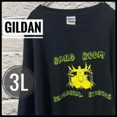 【 GILDAN 】 アメカジ 古着 ブラック 黒 メンズ2XL Tシャツ 服