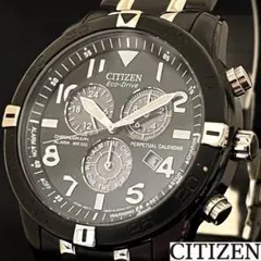 【CITIZEN】展示品特価/メンズ腕時計/シチズン/クロノグラフ/ブラック色