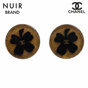 シャネル CHANEL イヤリング クローバー ラウンド ゴールド