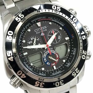 CITIZEN シチズン PROMASTER プロマスター Eco-Drive 腕時計 JR4045-57E ソーラー アナデジ ヨッティング クロノグラフ コレクション