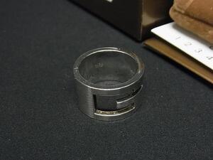 1円 GUCCI グッチ ブランデッドG SV925 リング 指輪 アクセサリー 約12号 メンズ レディース シルバー系 FF3727