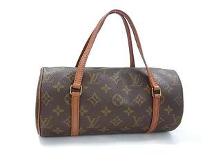 1円 ■美品■ LOUIS VUITTON ルイヴィトン M51386 モノグラム パピヨン26 ハンドバッグ ミニボストンバッグ レディース ブラウン系 FE6538