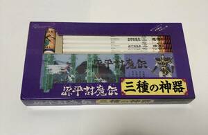 未使用品 ナムコ 源平討魔伝 三種の神器 カンペンケース 鉛筆6本 消しゴム　