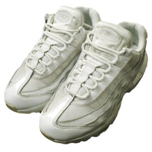 NIKE ナイキ WMNS AIR MAX 95 ウィメンズ エアマックス 95 307960-108 US7(24cm) TRIPLE WHITE スニーカー シューズ g16885