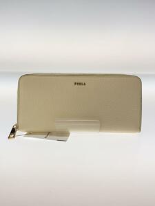 FURLA◆CLASSOC XL ZIP AROUND/長財布/レザー/BEG/無地/レディース