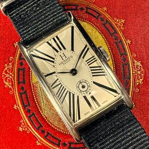 【エルメス レクタンギュラー】アンティーク ビンテージ★手に入らない腕時計★ロレックス IWC オメガ ピアジェ マルコーニ好きに★1046