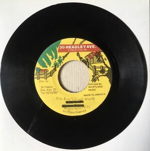 Major Worries - Nuh Run Down Money / Reggae Dancehall Foundation Dub / 45RPM 7インチレコード