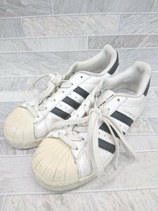 ◇ adidas アディダス SUPERSTAR C77124 スニーカー シューズ サイズ23.5ｃｍ ホワイト ブラック レディース P