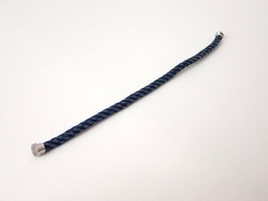 4.3mm 美品 FRED(フレッド) フォース10 ネイビー ケーブル 17 シルバー金具