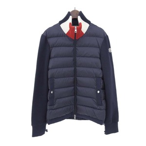 モンクレール MAGRIA CARDIGAN スウェット 切替 ダウンジャケット 84216 00 80967 メンズ ネイビー MONCLER 中古 【アパレル・小物】