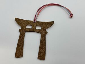 (R382) 【希少 美品】エルメス プティアッシュ 鳥居 チャーム トリヨンクレマンス× ヴォーエプソン TORII