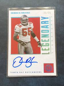 2019Panini Encased Derrick Brooks Legendary Signatures/25 AUTO