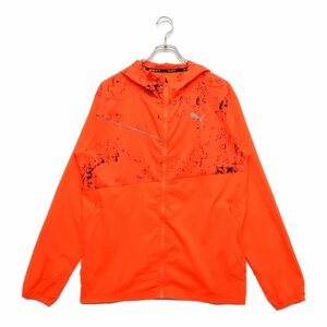 coco★プーマ★PUMA★長袖フルジップパーカー★蛍光オレンジ★M★中古※レターパックプラス発送可★88858