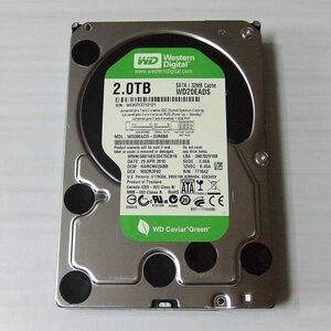 Westren Digital Caviar Green WD20EADS 2TB HDD ジャンク