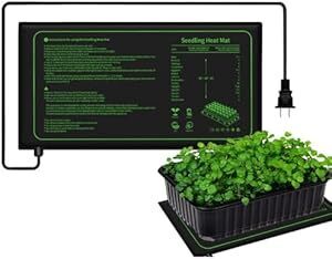 Menetop 園芸発芽マット ヒートマット 植物加 熱用 ヒーターマット 室内栽培 保温マット 防水 園芸用ヒーター 育苗器 温