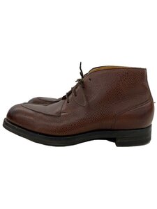 EDWARD GREEN◆チャッカブーツ/UK7.5/BRW/レザー/HALIFAX