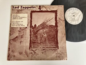 【KOREA盤】Led Zeppelin4 (Ⅳ / FOUR SYMBOLS) LP OSCAR RECORDS No.08 溝ありレーベルFFRR記載レッド・ツェッペリンZEP