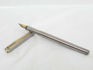 ○ 中古品 MONTBLANC モンブラン Noblesse ノブレス スリムライン シルバー 585 GERMANY刻印 万年筆