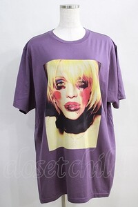 HYSTERIC GLAMOUR / COURTNEY LOVE Tシャツ XL パープル H-24-08-30-073-PU-TO-KB-ZT049