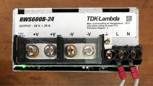 【中古品】TDKラムダ　AC入力電源（AC-DCコンバータ）RWS600B-24