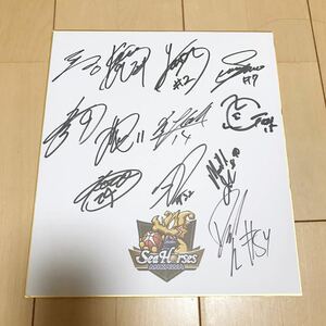 非売品 当選品 Bリーグ シーホース三河 2019-20 全選手 直筆サイン色紙 B.LEAGUE バスケットボール 金丸晃輔 川村卓也 桜木ジェイアール