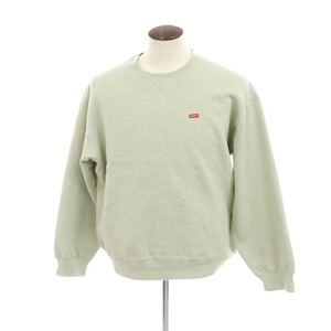 【中古】シュプリーム Supreme 2023年秋冬 Small Box Crewneck クルーネック スウェット ヘザーグリーン【サイズL】