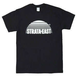 [Mサイズ]Strata East （ストラタ・イースト） アフロジャズ レーベルロゴ Tシャツ ブラック