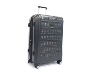 1円 ■美品■ Samsonite サムソナイト ポリカーボネート 4輪 キャリーバッグ キャリーケース 旅行かばん ブラック系 FK0101