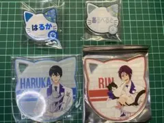 劇場版　Free! アクリルコースター　ネームバッジ 七瀬遙　松岡凛　アルベルト