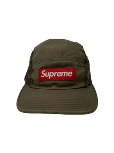 Supreme◆BOXLOGO/メッシュキャップ/-/コットン/KHK/無地/メンズ