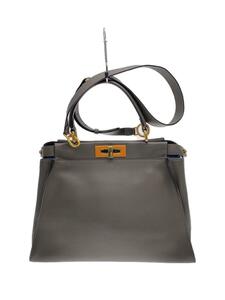 FENDI◆ハンドバッグ[仕入]/レザー/GRY/8BN321