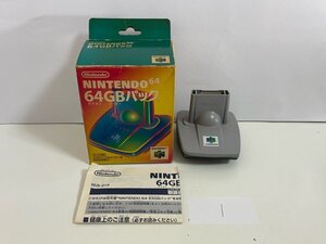 任天堂　ニンテンドー64　ゲームボーイ　N64　GB　64GBパック　箱説明書付き　SAKA1　接点洗浄済　外装清掃済