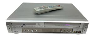 【ジャンク】SANYO サンヨー DVDプレーヤー一体型ビデオテープレコーダー VZ-DV2G 2003年製 三洋電機 VHS マルチ リモコン付属