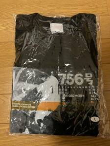 巨人 ジャイアンツ MIZUNO ミズノ製 王貞治756号 ホームラン プリント 半袖Tシャツ Lサイズ 新品未使用 非売品