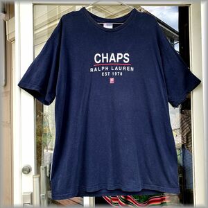 ★チャップス ラルフローレン　90s 00s　USA製生地　Tシャツ　size L　ビッグシルエット★検 ビンテージ ポロ ポロスポーツ ジーンズ 古着