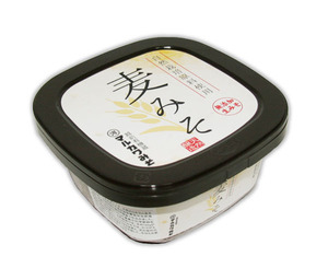 自然栽培 麦みそ(400g)★無肥料・無農薬★無添加★自家採取・蔵付き麹菌を使用、地下水・木桶仕込み、天然醸造★長期熟成、希少な生みそ★