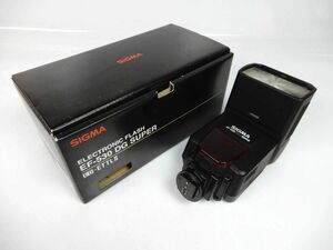 【SIGMA】シグマ ELECTRONIC FLASH EF-530 DG SUPER EO-ETTLⅡ(キャノン用) 通電/動作確認 中古品JUNK扱い 現状渡し 一切返品不可で！