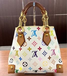  ルイヴィトン LOUIS VUITTON モノグラム マルチカラー オードラ ハンドバッグ トートバッグ チェーン 白 ホワイト