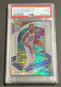 2019-20 Panini Spectra Sekou Doumbouya /99 Celestial No.105 PSA 9 RC Rookie Pistons NBA ドゥムブヤ　ルーキー　99枚限定　ピストンズ