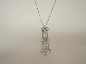 【新品磨き済】K18WG ホワイトゴールド ダイヤ1.00ct ネックレス Diamond ジュエリー アクセサリー diamond NBJ