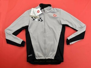 送料無料1★Castelli★カステリ Velocissimo ジャケット size:L ルナグレイ