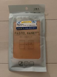 新品未使用品 PASTEL HANKY ガーゼ ポケット付き