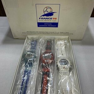 ＣＡＳＩＯ Ｇ－ＷＣＵＰ９８ Ｇ－ＳＨＯＣＫ ケース付 中古 カシオ ＦＩＦＡ ＷＯＲＬＤ ＣＵＰ ＦＲＡＮＣＥ 時計３点 時計/247