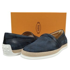 TOD’S トッズ XXM0TV0W80ZML1U407 シューズ ローファー ネイビー サイズ10=29cm 正規品 / 35864