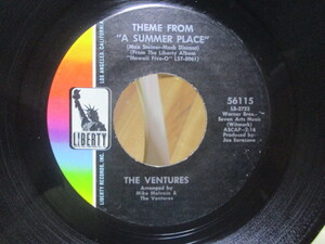 VENTURES ベンチャーズ THEME FROM A SUMMER PLACE 夏の日の恋 c/w A SUMMER LOVE サマー・ラヴ 米EP ドンウィルソン ノーキー・エドワーズ