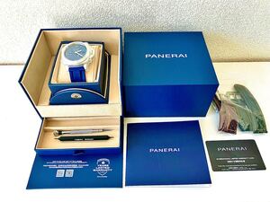 正規店購入 定価 ￥1,606,000 パネライ ルミノール GMT Panerai Luminor BiTempo GMT PAM01361 ブルー おまけ付き メーカー保証書付属