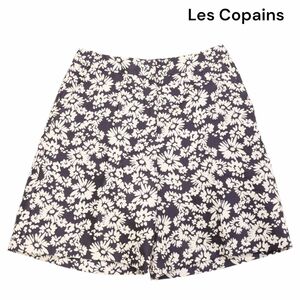 Les Copains レコパン 春夏 花柄 フラワー総柄♪ ショート パンツ Sz.42　レディース　K4B00618_7#P